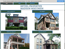 Tablet Screenshot of hetzelproperties.com